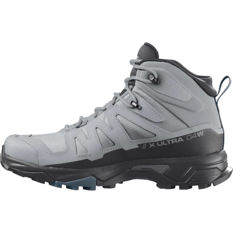 Light Grey / Black Salomon X Ultra 4 Mid GTX Women's Hiking Boots | PH 46035A